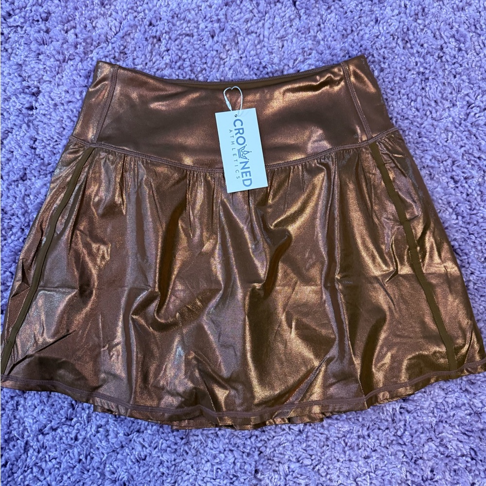 Crowned Athletics Bronze Athletic Skort